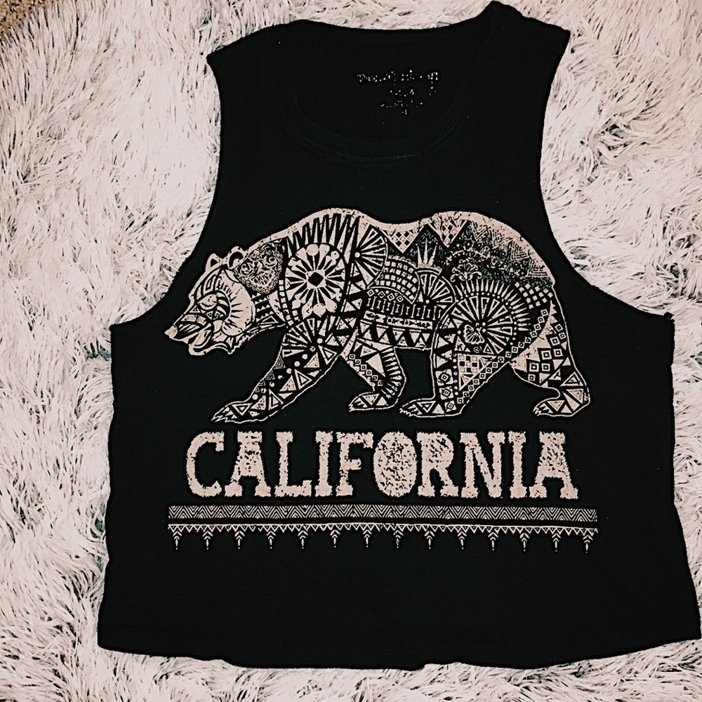 Black California Crop Top